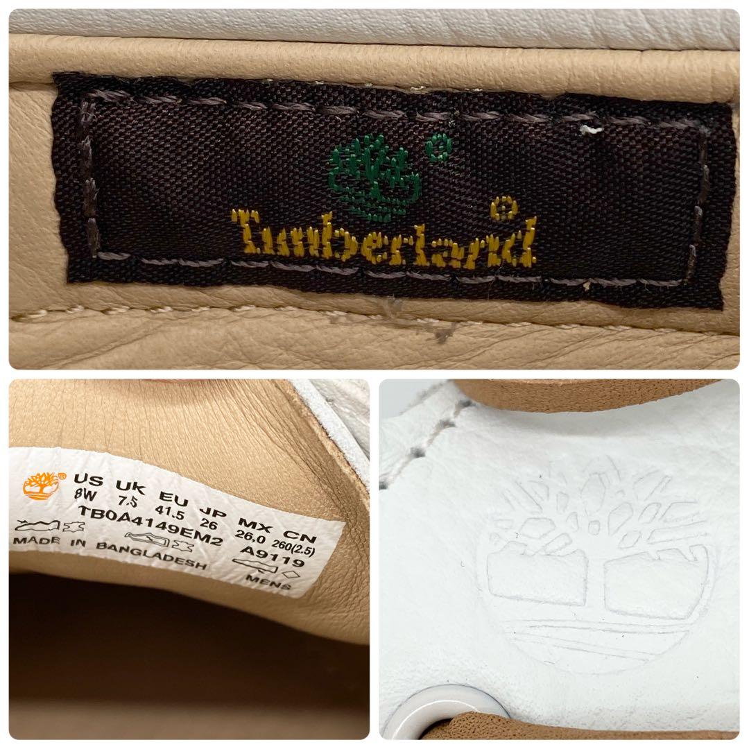 A16172 美品 ティンバーランド 3アイクラシックラグ 白 26 - メルカリ