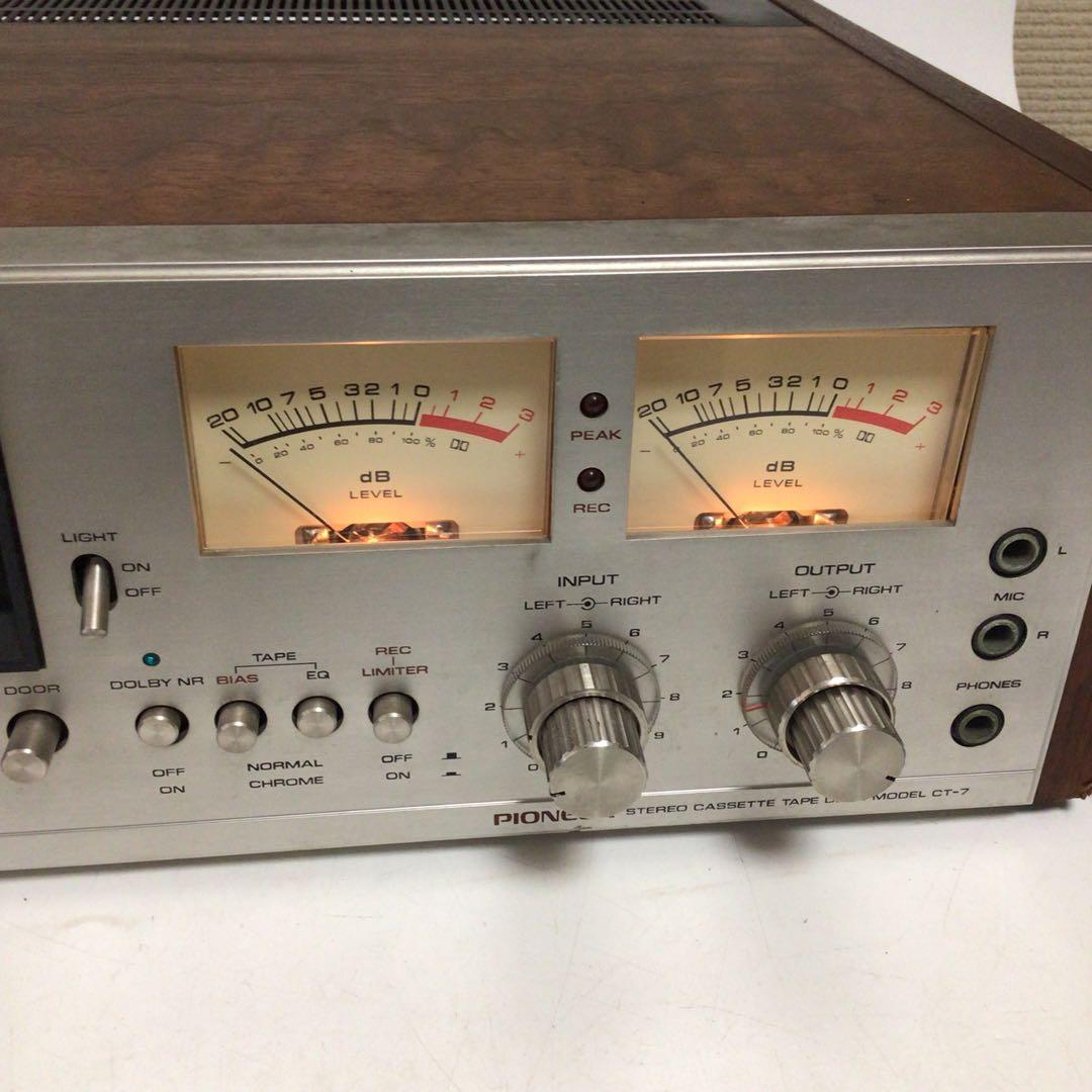 パイオニア ステレオカセットテープデッキ Pioneer CT-7 メーター付き