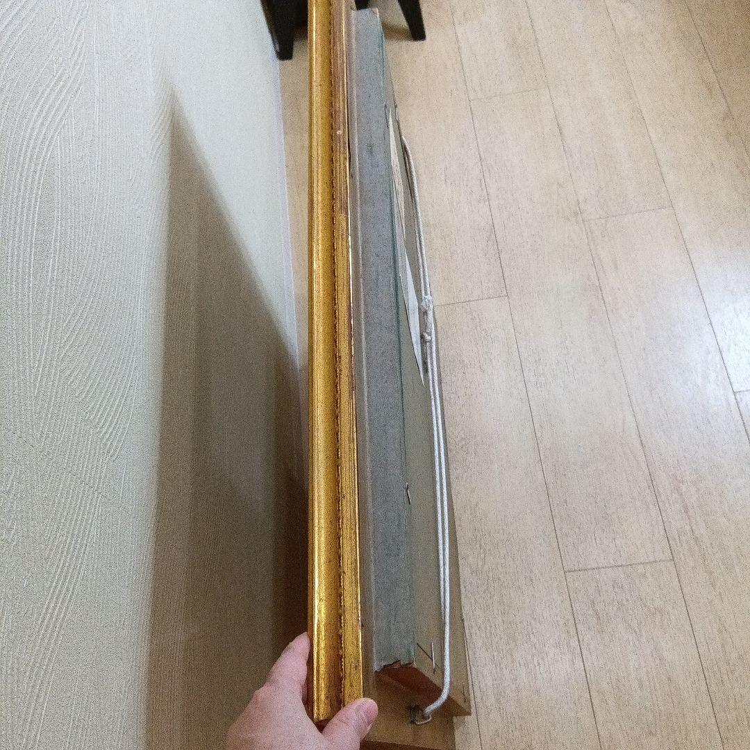 松井繁、油彩、林檎の花咲く頃〜津軽にて〜　真作保証