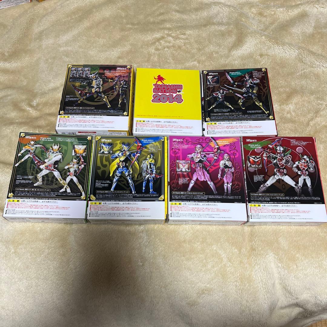 仮面ライダー鎧武③ガイムフィギュアーツ 7体セットS.H.Figuarts極美