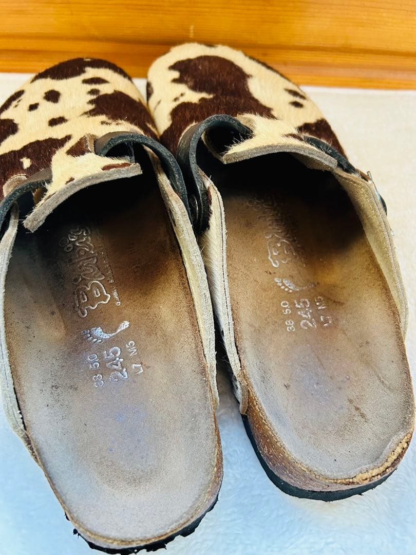 超希少】ビルケンシュトック ハラコ 牛柄 ビルキー ユニセックス 24.5