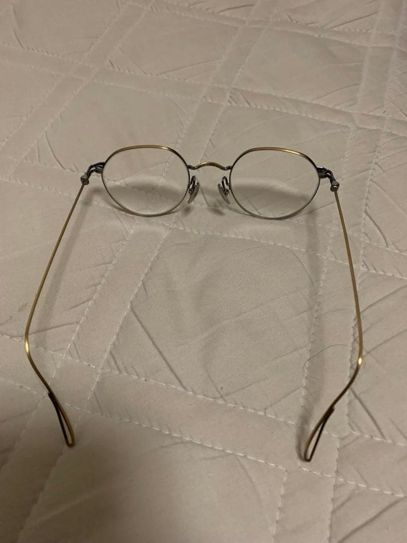 金子眼鏡 KM-25L メタルフレーム ゴールド ボストン型専用ケース付き
