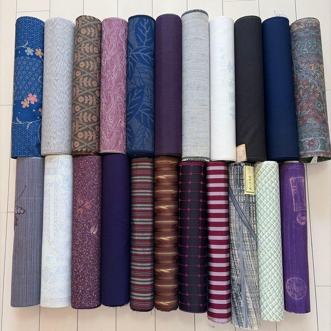 ■S024■ウール・化繊・交繊・正絹・他■反物色々　22点セット■大量まとめ売り CRAZY SEXY WOOL BUNDLE / 5 BALLS(5玉セット) | vo mar jeu