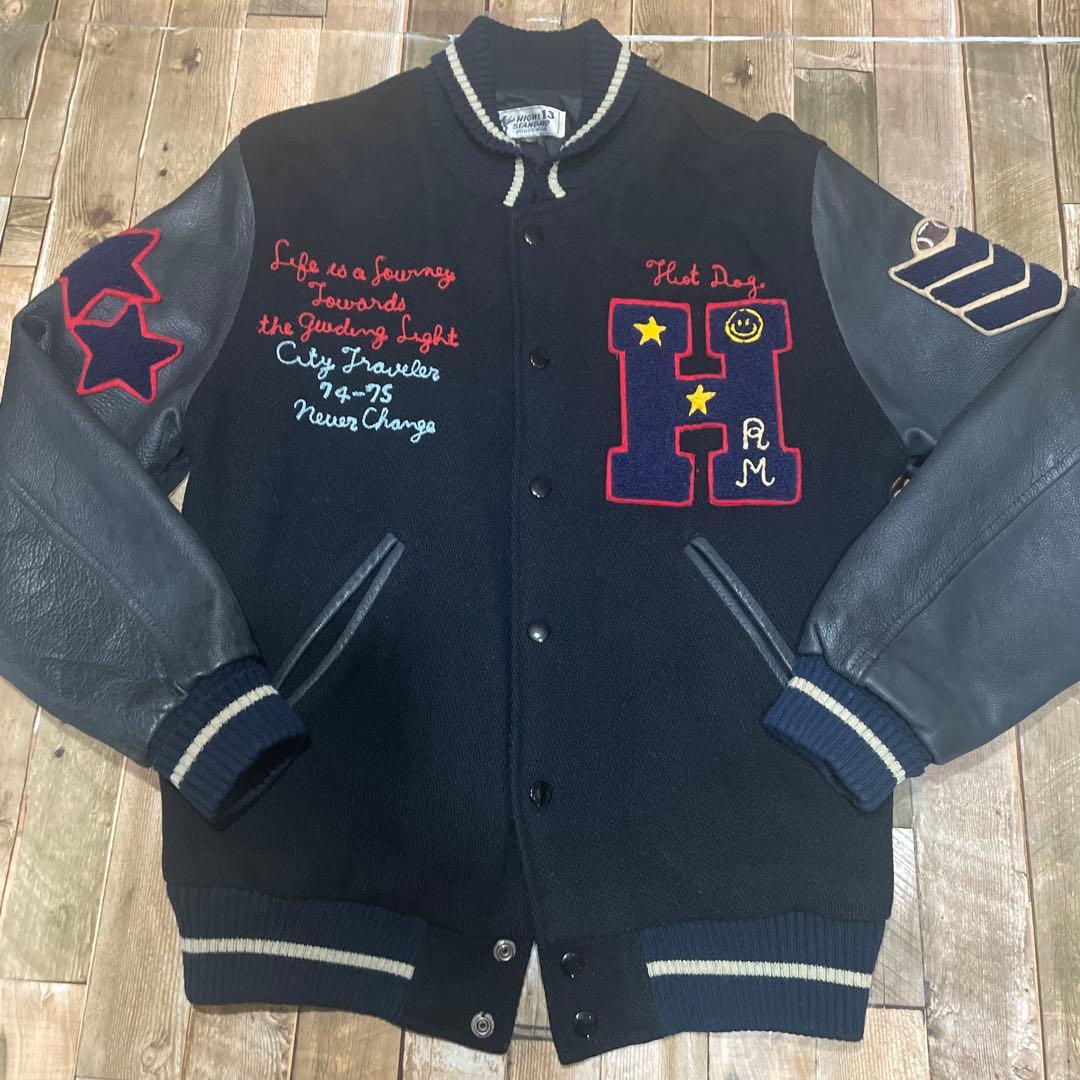 廃盤入手困難】ハリラン HIGH STANDARD ヴィンテージ本革スタジャン