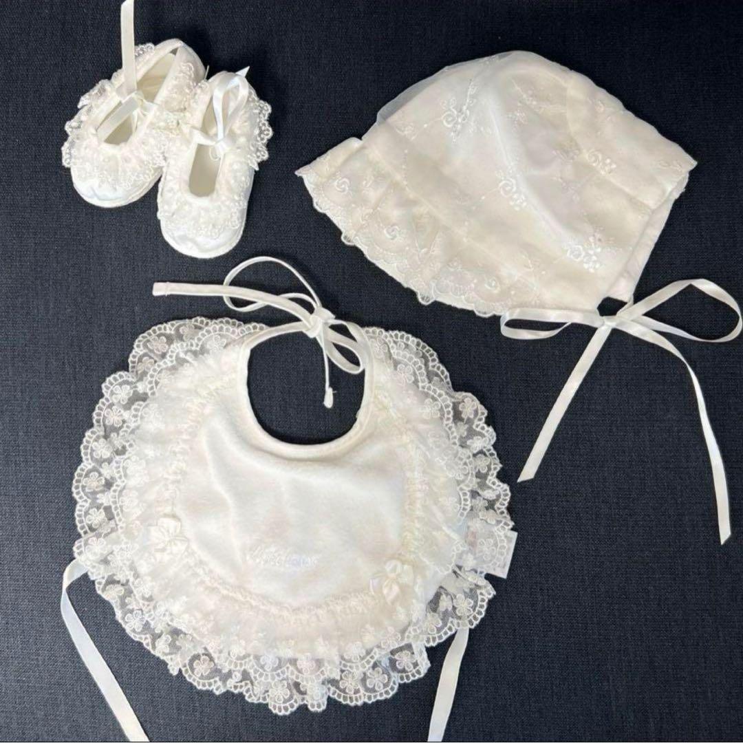 総額7万円5点セット ミキハウス セレモニードレス+スタイ+シューズ +