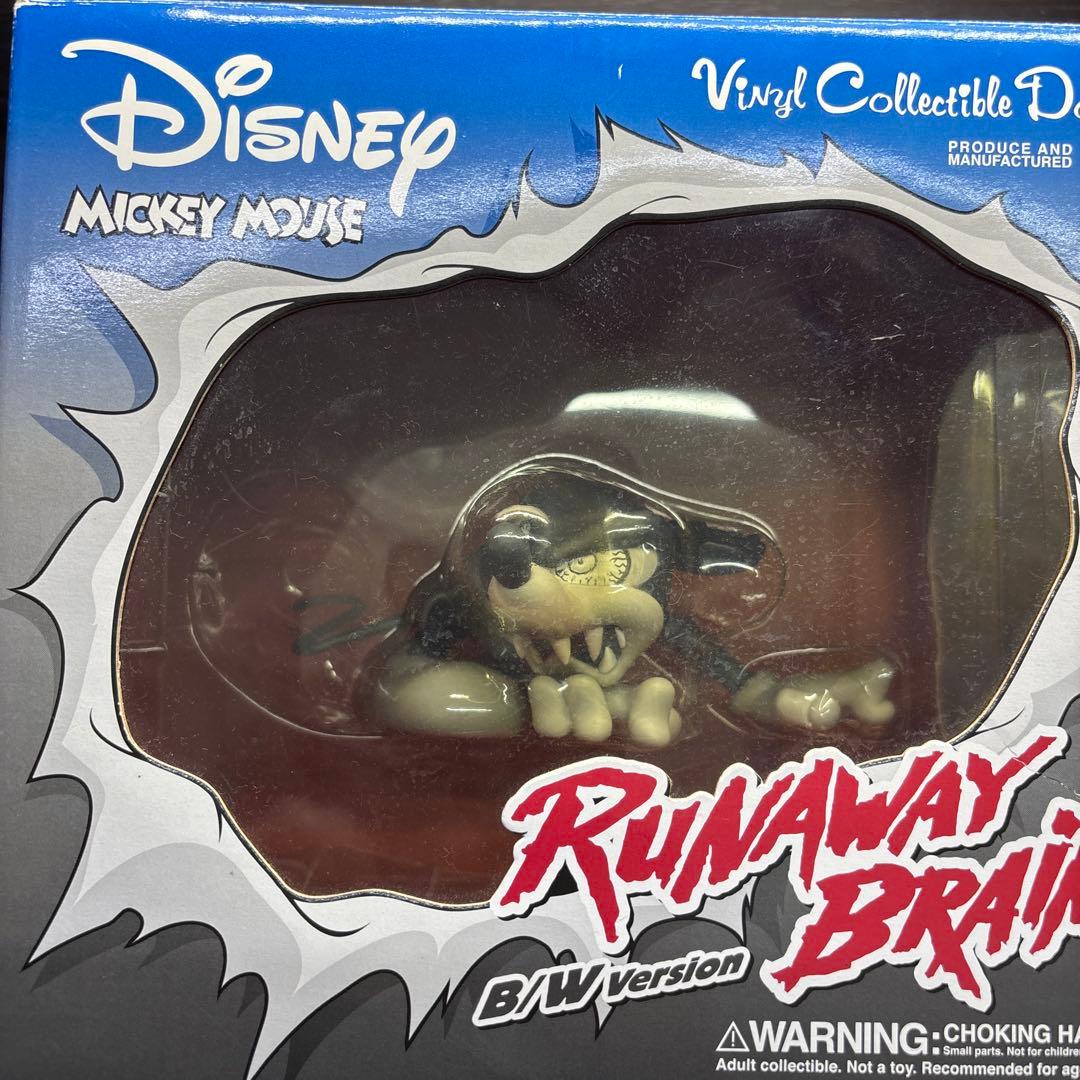 未開封！激レア ミッキーマウス ランナウェイブレイン モノクロ メディコムトイ ミラクルアクションフィギュア No.48 ミッキーマウス（ランナウェイ