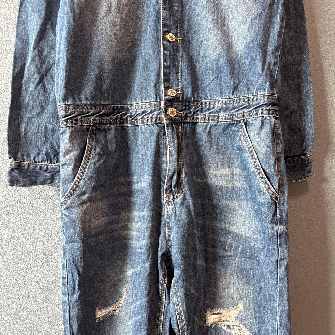 JEAN SEN［L］大人カジュアル◎こなれ感◎ダメージ加工デニム