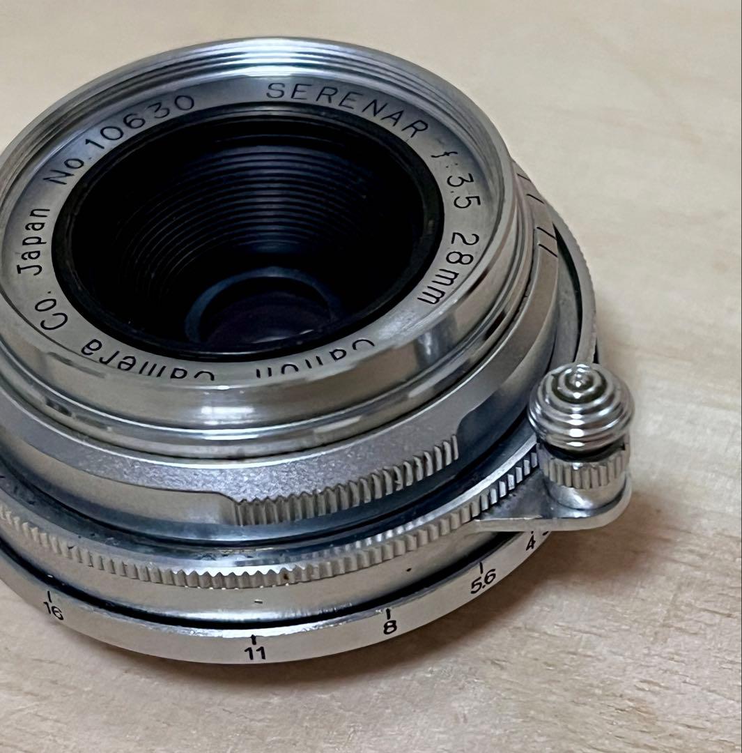 Canon Serenar 28mm レンズ 外付けファインダー付き - メルカリ