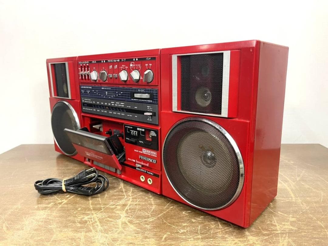 PERDISCO】HITACHI 日立 TRK-9100 バブルラジカセの通販