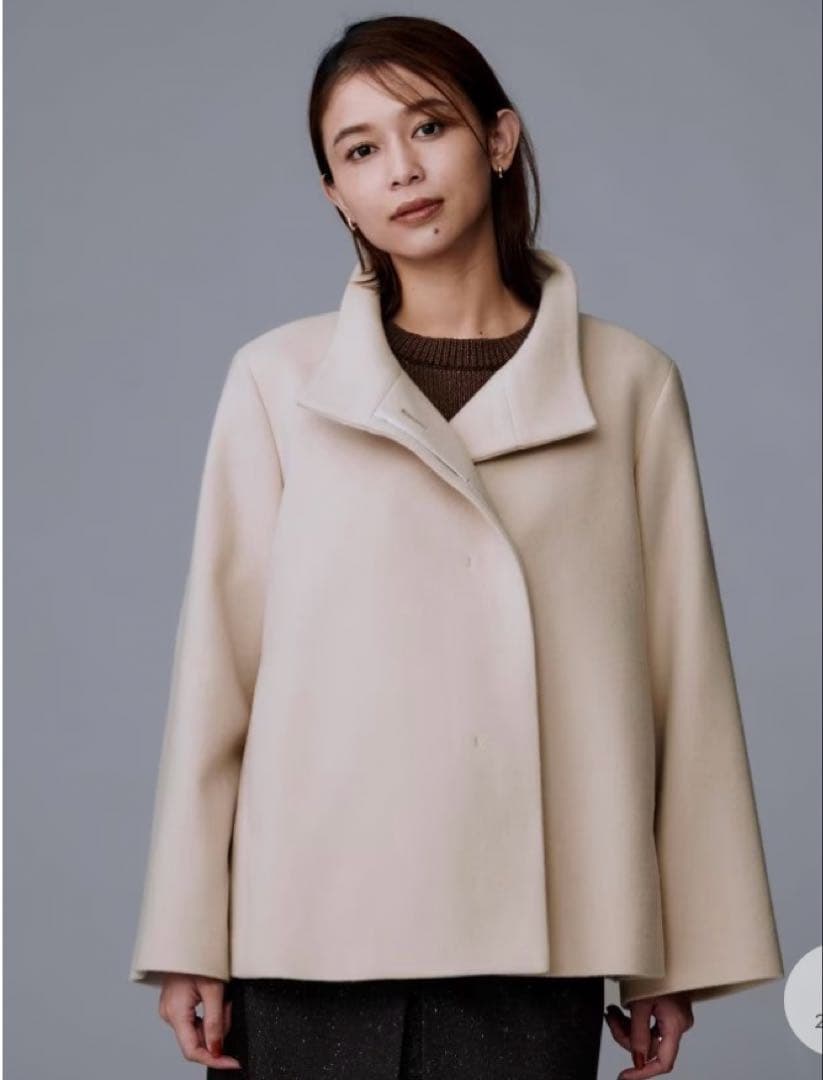 【新品タグ付】今季新作 UNTITLED アンタイトル ウールショートコート S アンタイトル UNTITLED ウールショートコート （ライトグレー(011