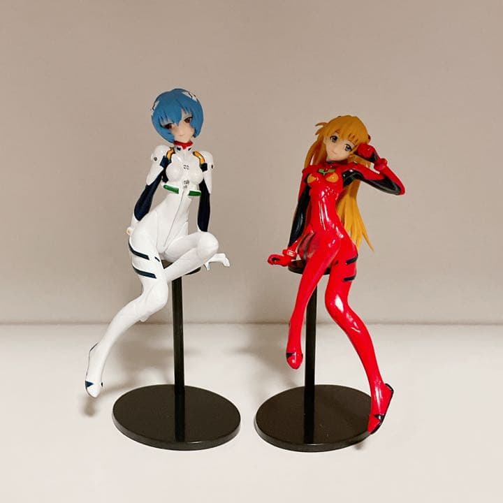 エヴァンゲリオン ヤングエース付録 綾波レイ アスカ フィギュア