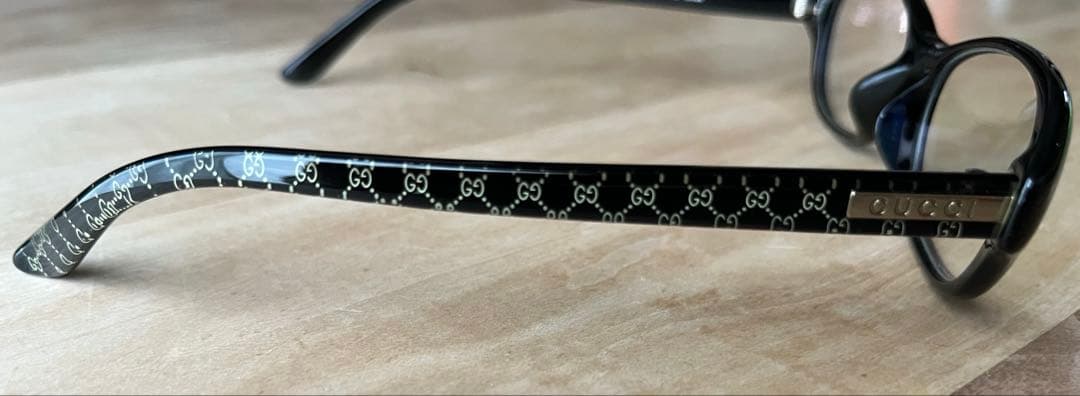 GUCCI グッチ GGロゴ モノグラム柄 伊達眼鏡 ブルーライトカット