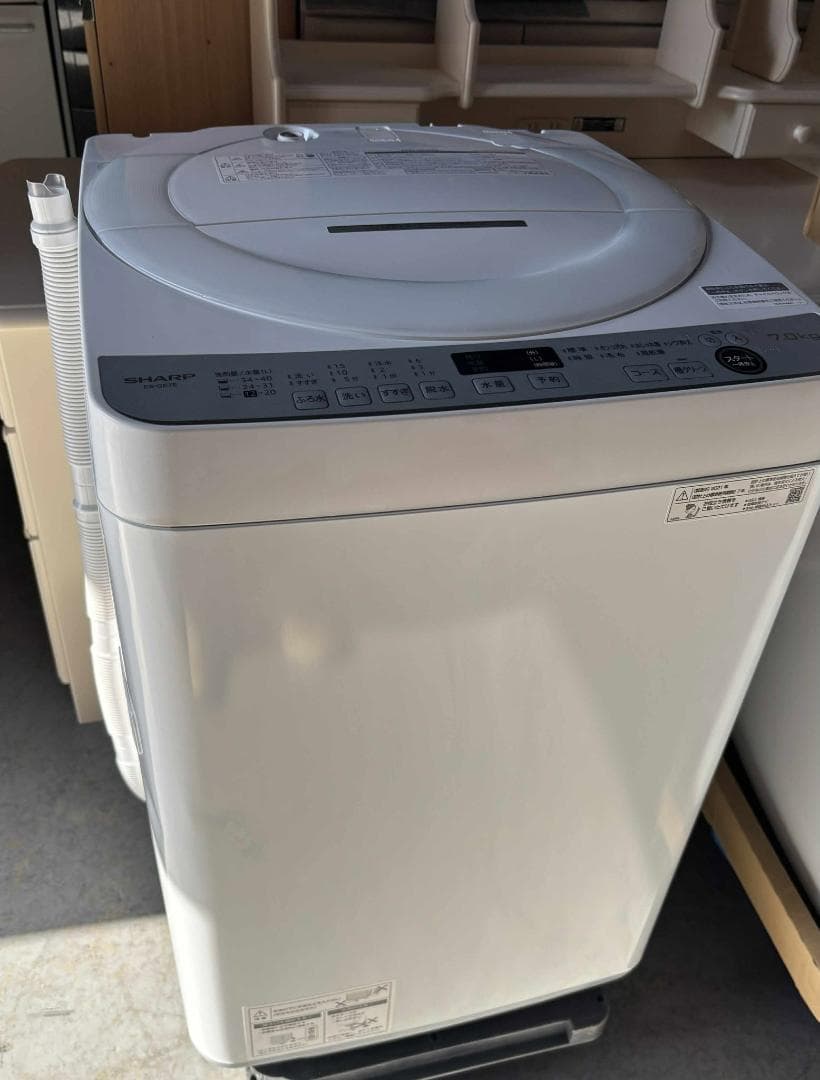 SHARP 全自動洗濯機 7.0kg2021年製 分解クリーニングUsed/美品 分解清掃【 SHARP 】シャープ 洗濯7.0㎏ 全自動洗濯機 低騒音