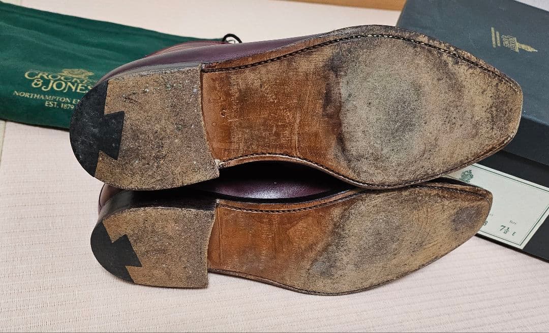 CROCKET&JONES BALMORAL2 バーガンディ 7.5E ブーツ