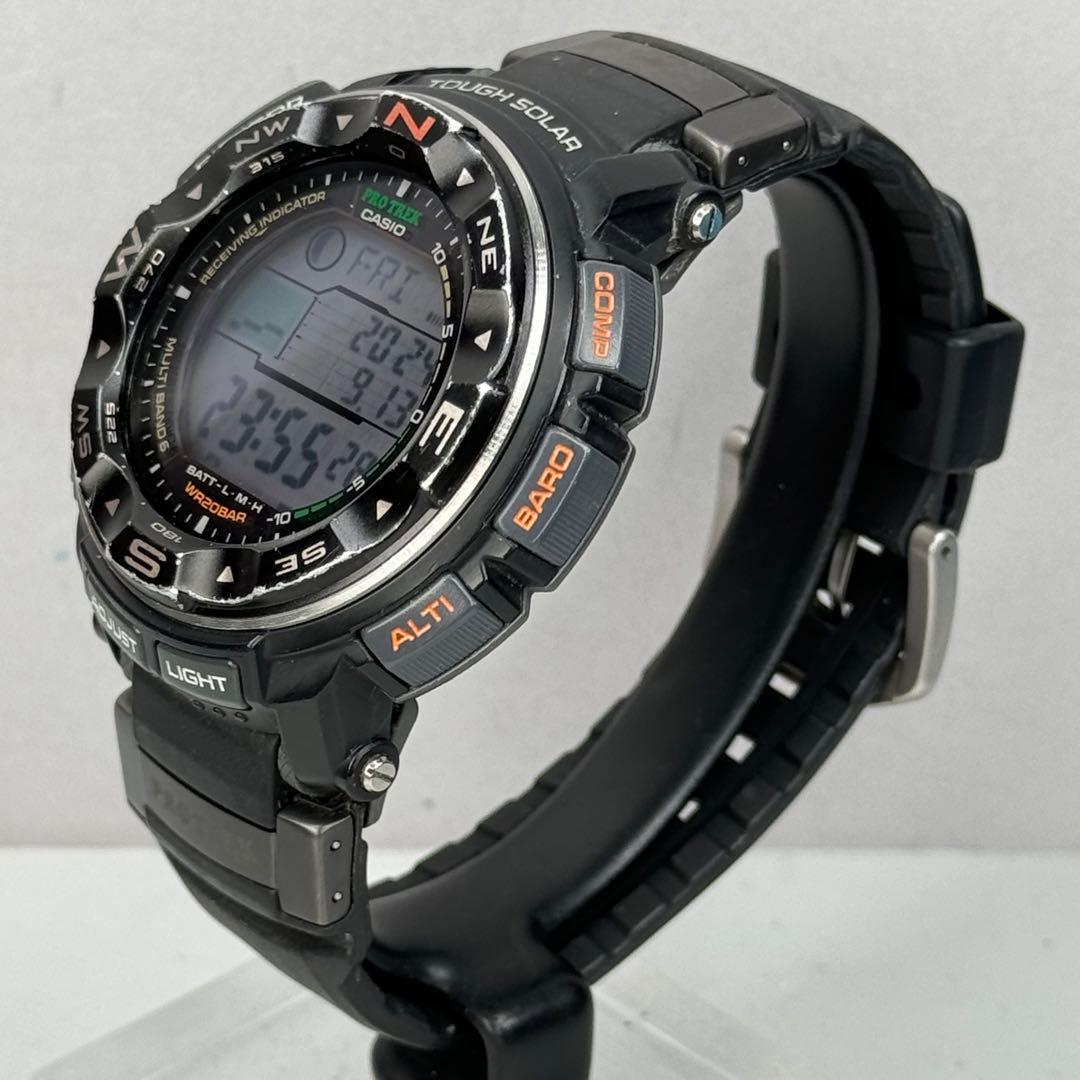 極美品 CASIO PROTREK PRW-2500 電波ソーラー ブラック - メルカリ