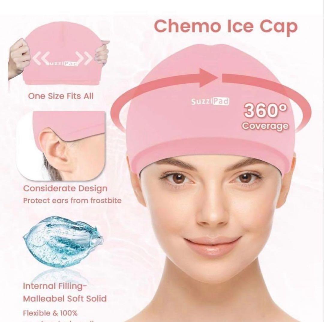 【新品未使用】　抗がん剤　頭皮冷却用ハット　ピンク 新品未使用】 抗がん剤 頭皮冷却用ハット ピンク - メルカリ