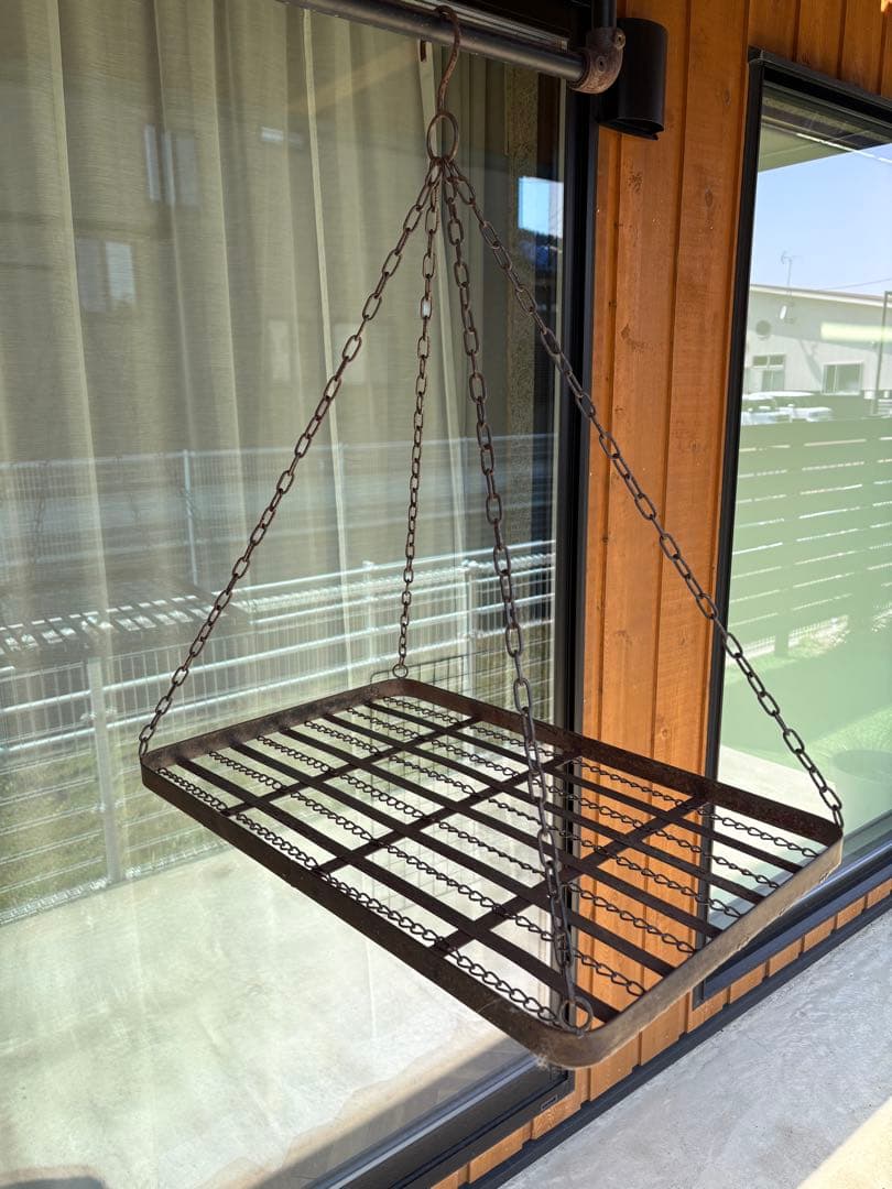 アンティーク金属大型ハンギングラック希少レアヴィンテージインダストリアルシャビー シャビーシック】アンティーク木製ワゴン DIAN（ディアン）Type BOX