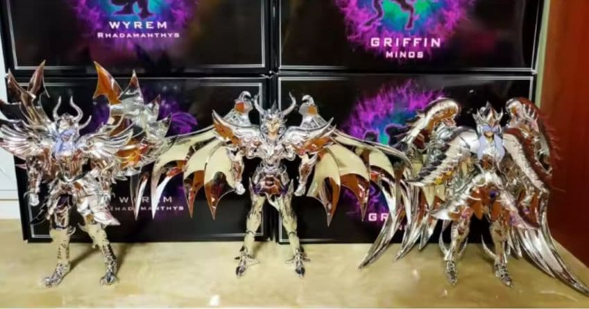 聖闘士聖衣神話EXサイズ 3巨頭 ラダマンデス ミーノス アイアコス 白銀