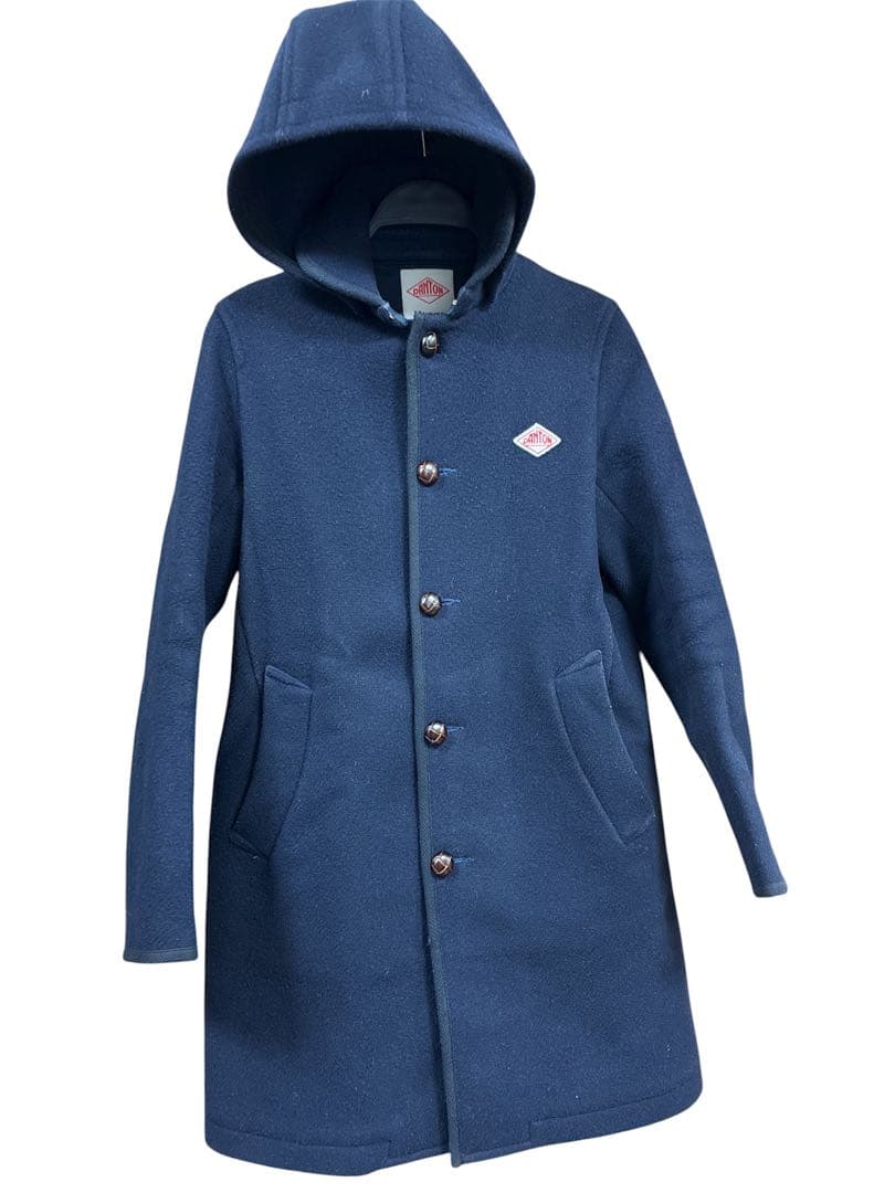 DANTON フード付きネイビーコート サイズ36 - メルカリ