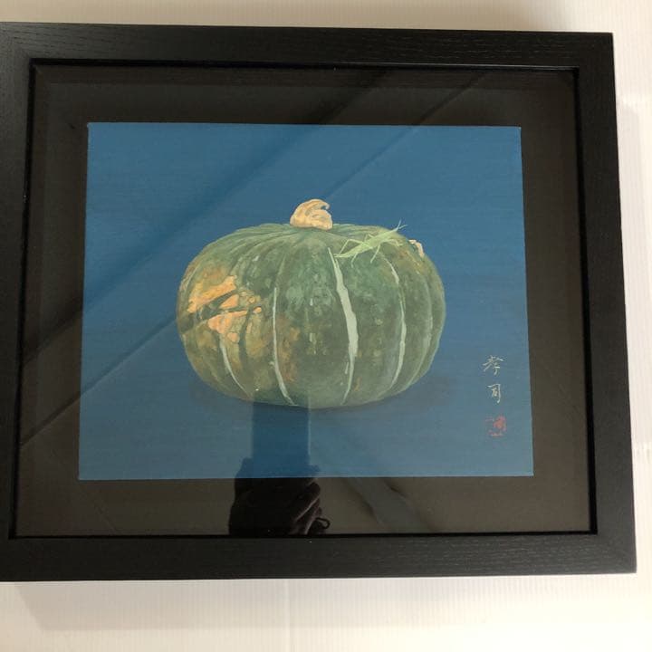 ハロウィンの季節❗️日本美術院院友 宮野孝司 肉筆日本画「栗坊」