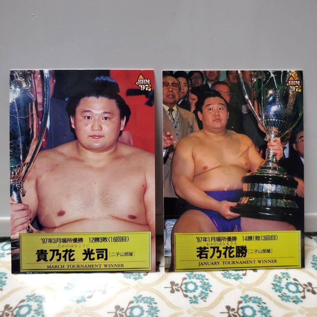 1997年 大相撲 貴乃花&若乃花トレーディングカード2枚 セット - メルカリ