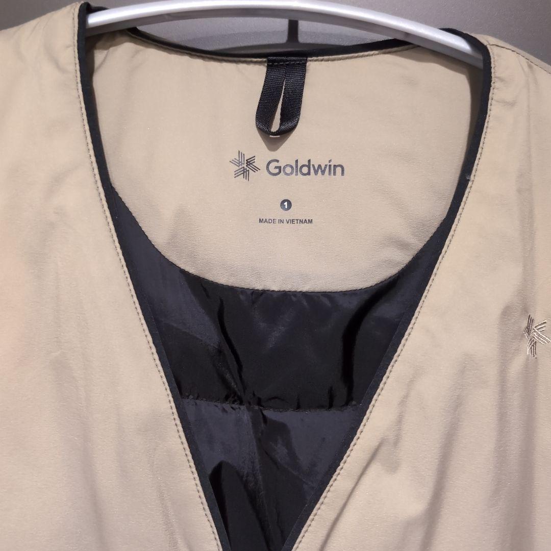 GOLDWIN Vネック ダウンカーディガン 1 ベージュ - メルカリ