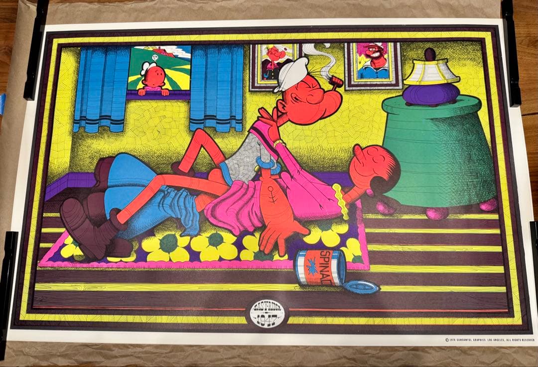 希少 ポパイ オリーブ 70s ブラックライトEASY•RIDER1947 - メルカリ