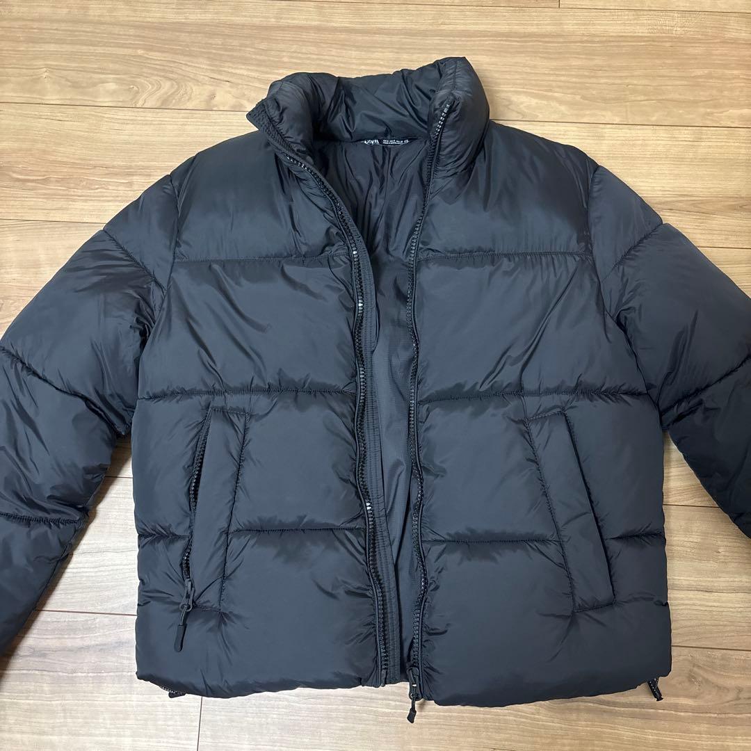 ZARA ブラック ダウンジャケット S - メルカリ