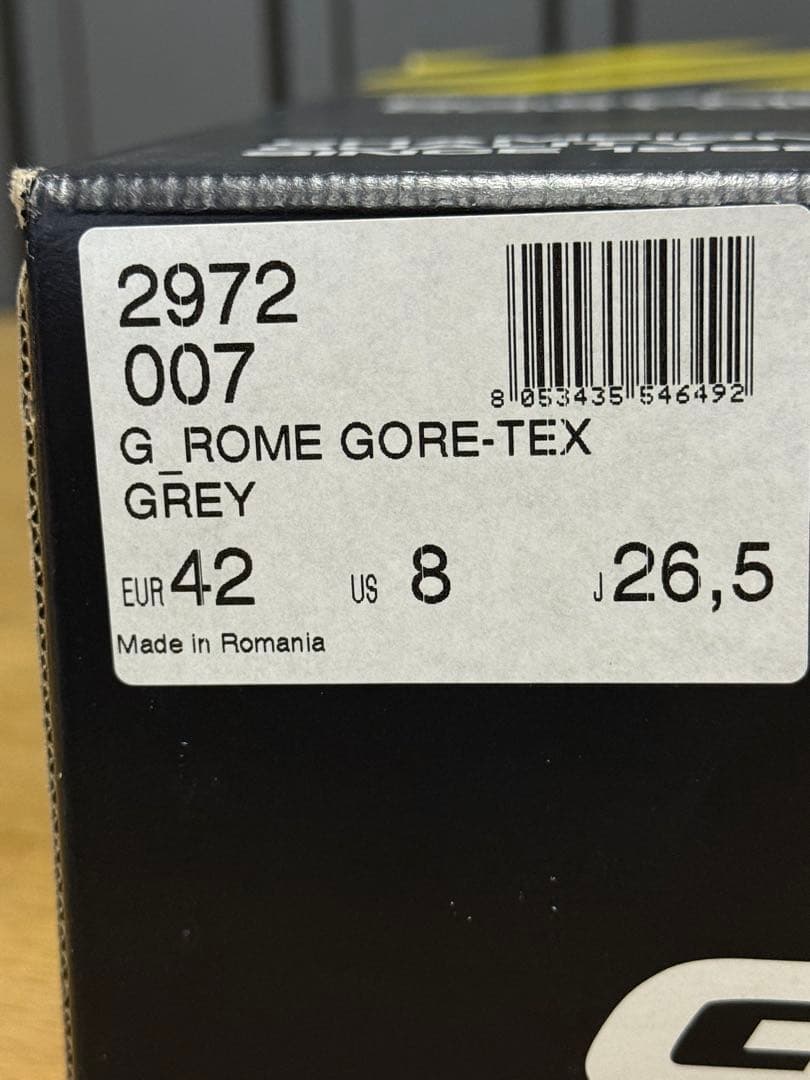 GAERNE【防水】Gローム ゴアテックス グレー　26.5cm