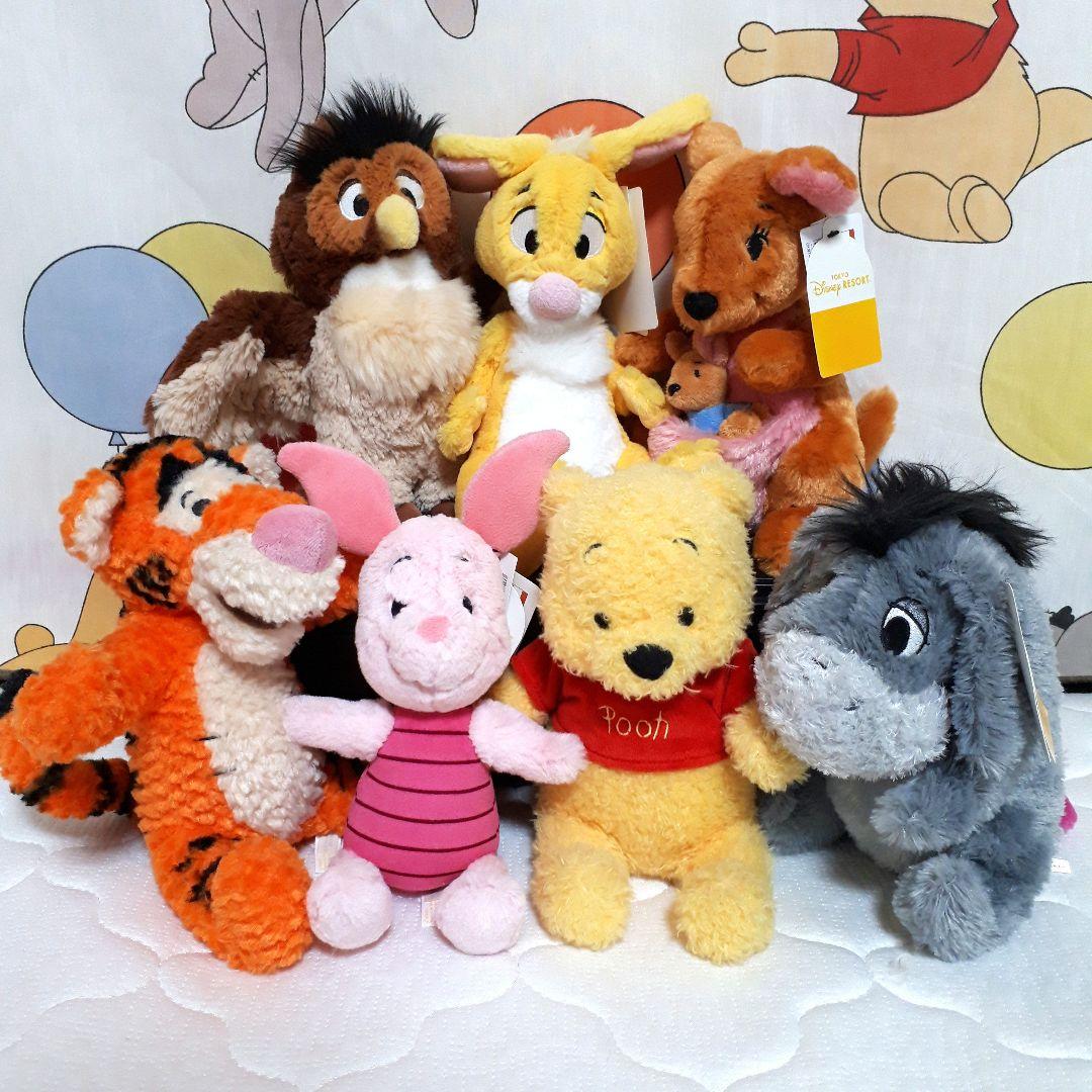 東京ディズニーリゾート くまのプーさん ぬいぐるみ 7体セット まとめ