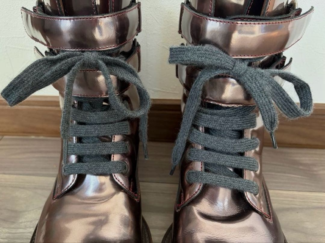 値下げ 美品 ブルネロクチネリ ブーツ ファー付き - メルカリ