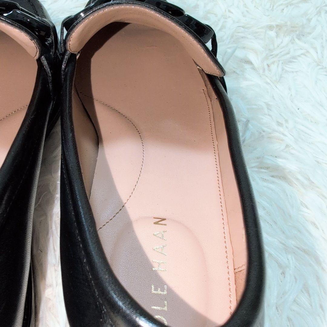 【極美品】コールハーン スタッシ チェーン ローファー ブラック 23.5cm