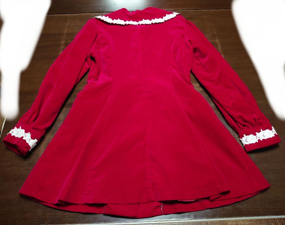 ガラウスGARAUS(コルネットCornet前身)別珍赤コート ゴスロリロリータ