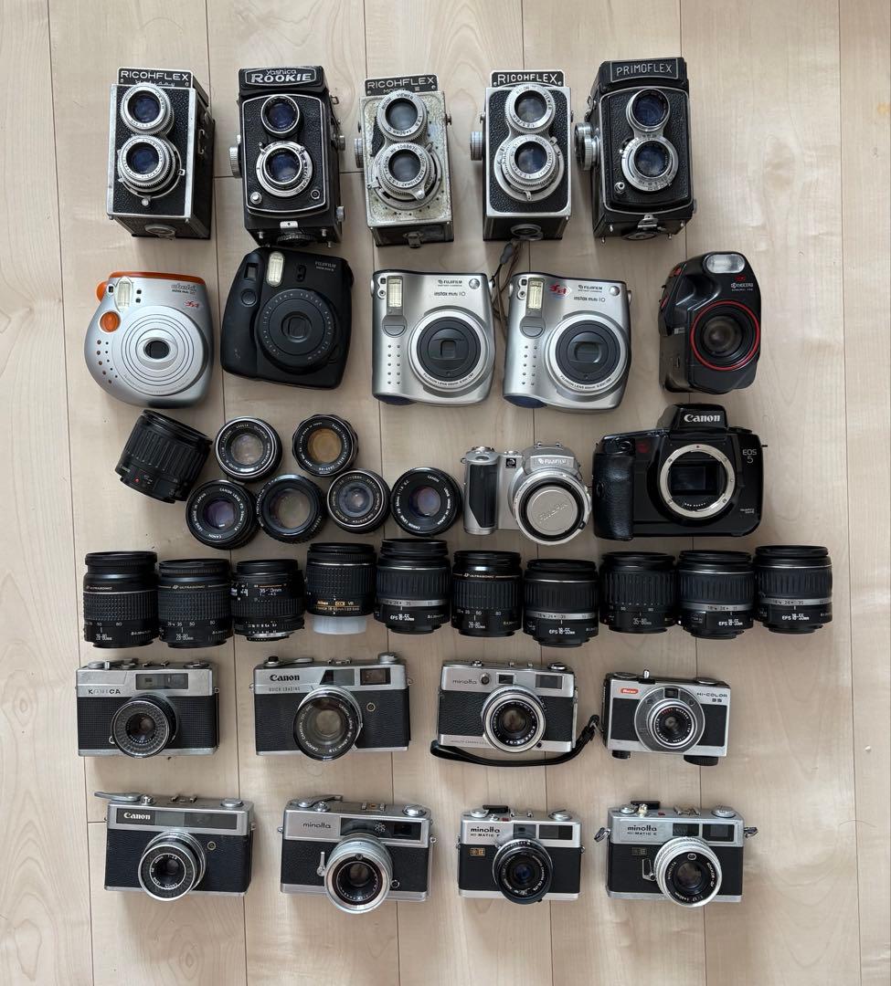 二眼レフ instax AF NIKKOR EFカメラ レンズまとめ