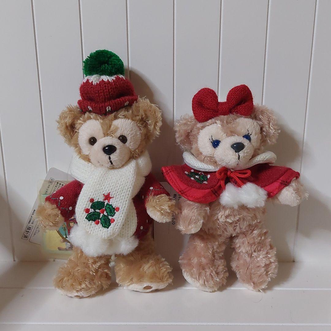 新品☆未使用　2013 クリスマス　ぬいば　ダッフィー　シェリーメイ TDS ダッフィー シェリーメイ クリスマス 2013 ぬいぐるみバッジ ぬい