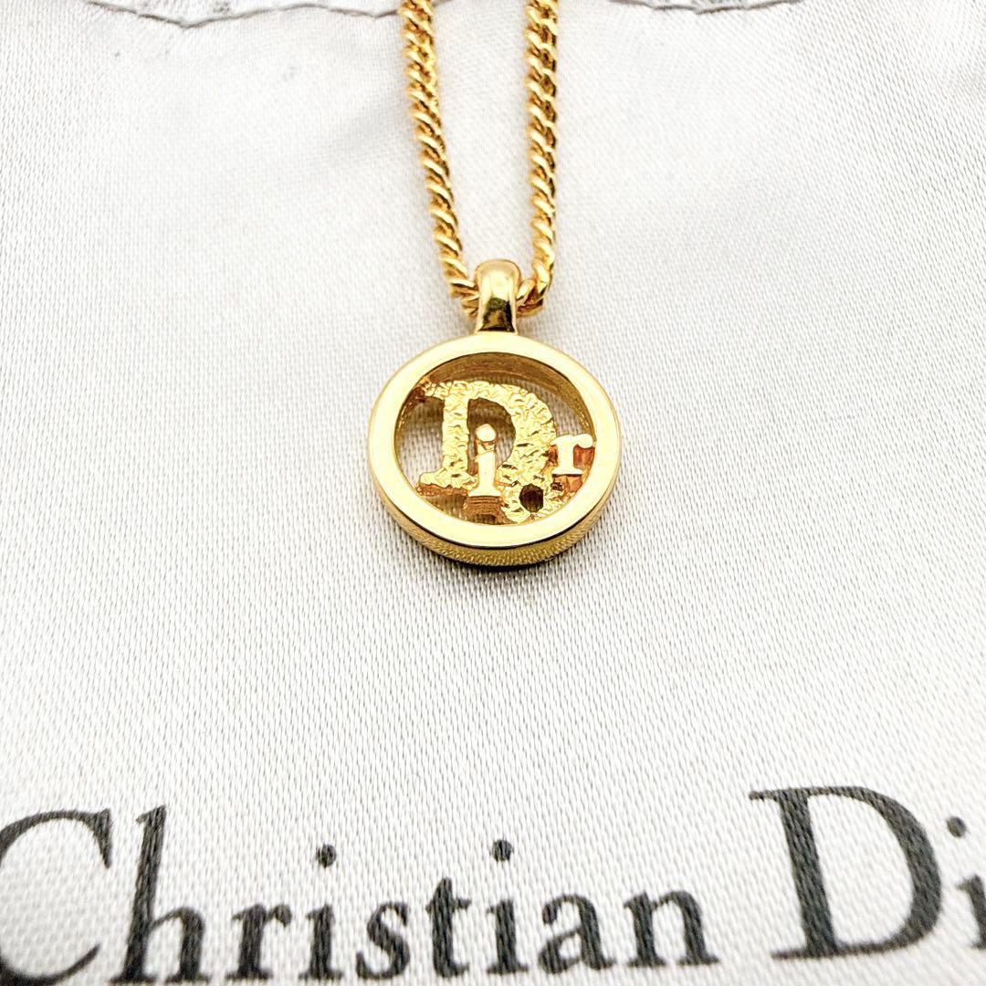 3051-2 極美品✨ Dior ネックレス CD ロゴ 希少 刻印 cm - メルカリ