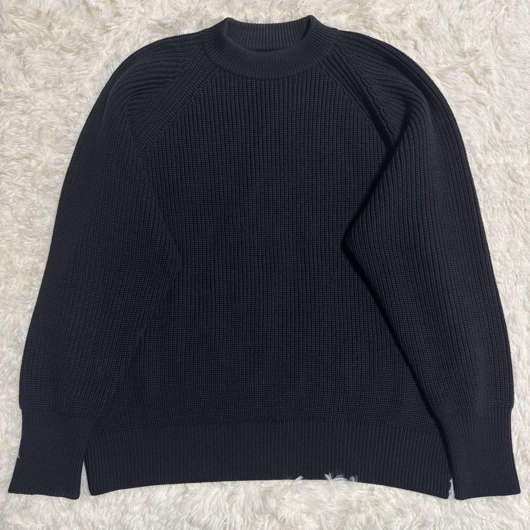 バトナー BATONER シグネチャー クルーネック ニット ブラック Lサイズ 40% ポイント還元!! バトナー BATONER シグネチャークルーネック
