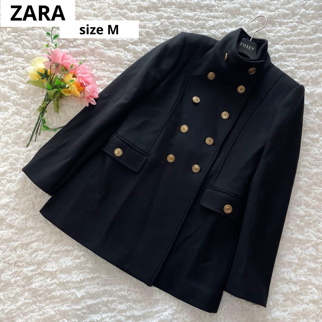 人気　ZARA MANTECO マンテコ　ナポレオンコート　金ボタン　ウール混 ZARA - 未使用 ZARA manteco ザラ マンテコ pコート ナポレオン