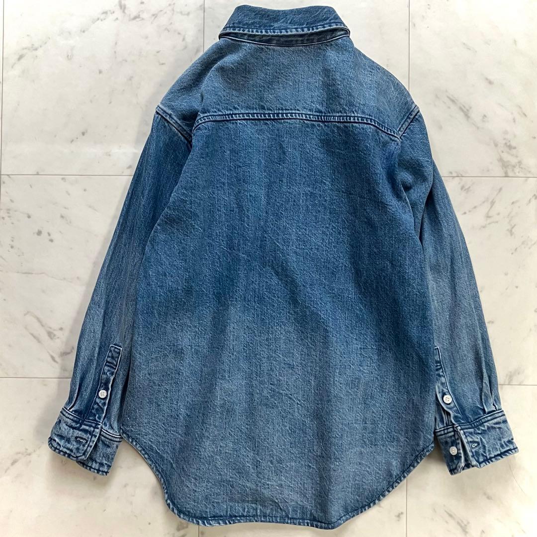 極美品 スピックアンドスパン デニムシャツ インディゴブルー F - メルカリ