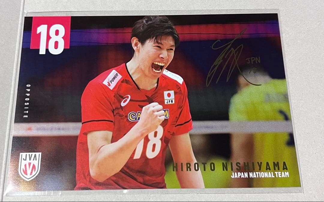 バレーボール男子日本代表 ポストカードコレクション 西山大翔選手