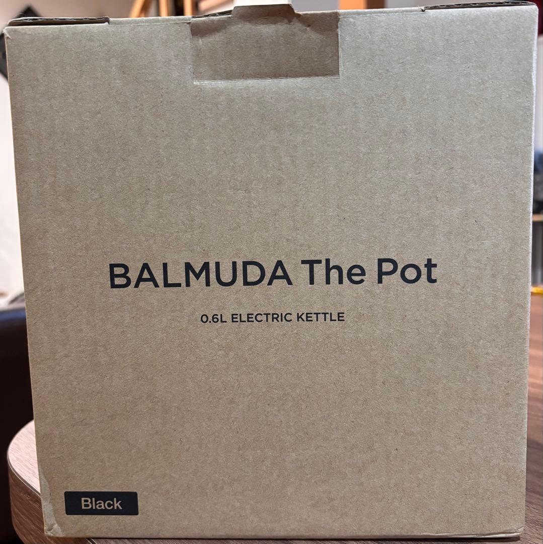 【新品未使用】BALMUDA The Pot 0.6l black 電気ケトル