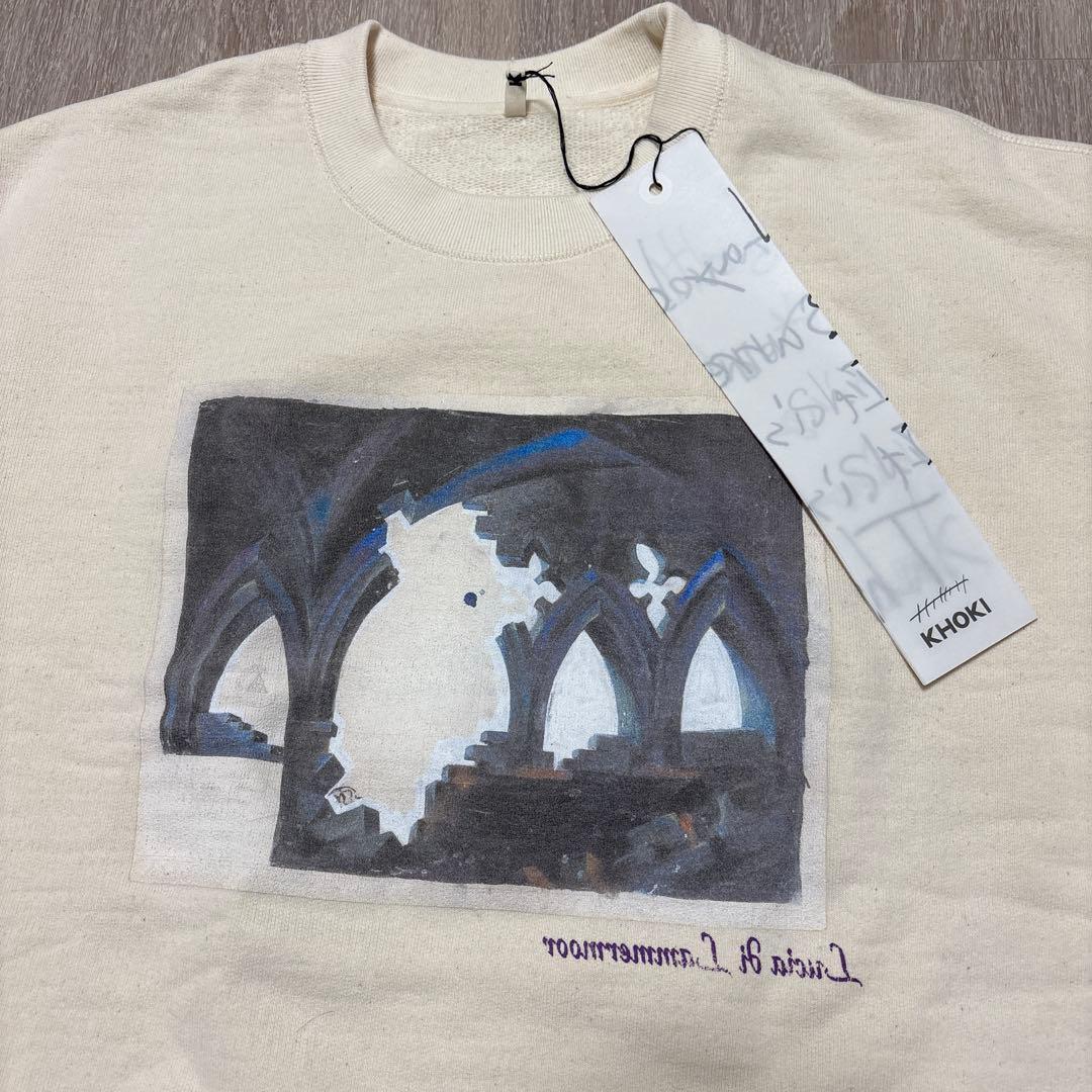 新品未使用 KHOKI スウェット オートミール サイズ4 25AW KHOKI コッキ スウェット 刺繍 オートミール ジャストサイズ 通販 正規
