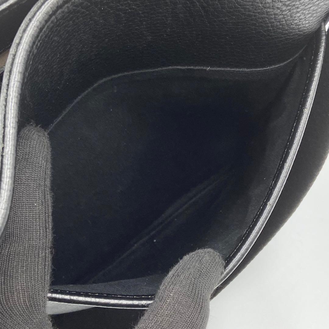 極美品 バーバリー ショルダーバッグ ノバチェック ロゴ刻印 レザー