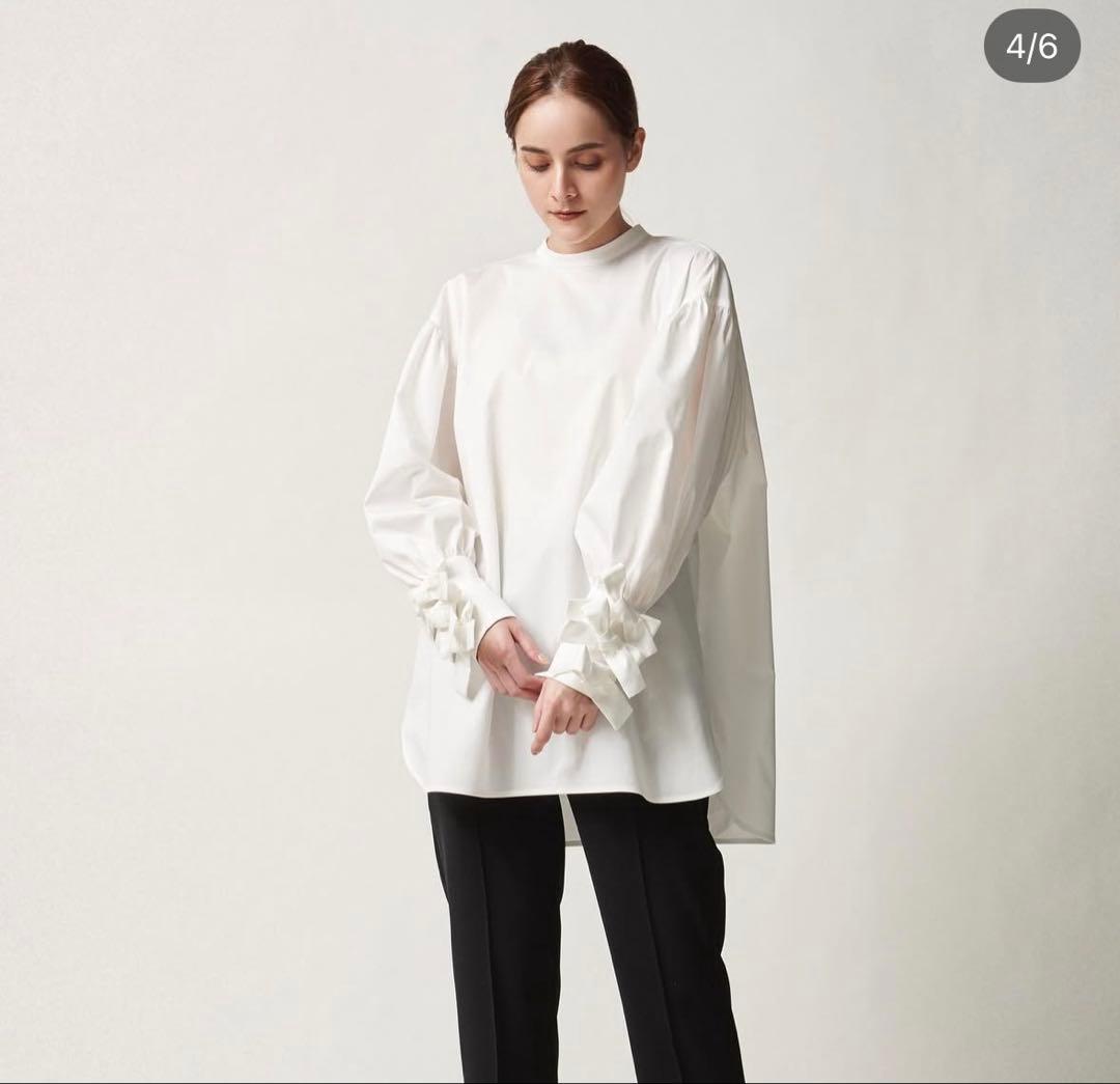 yori リボンカフスブラウス 34サイズ - メルカリ