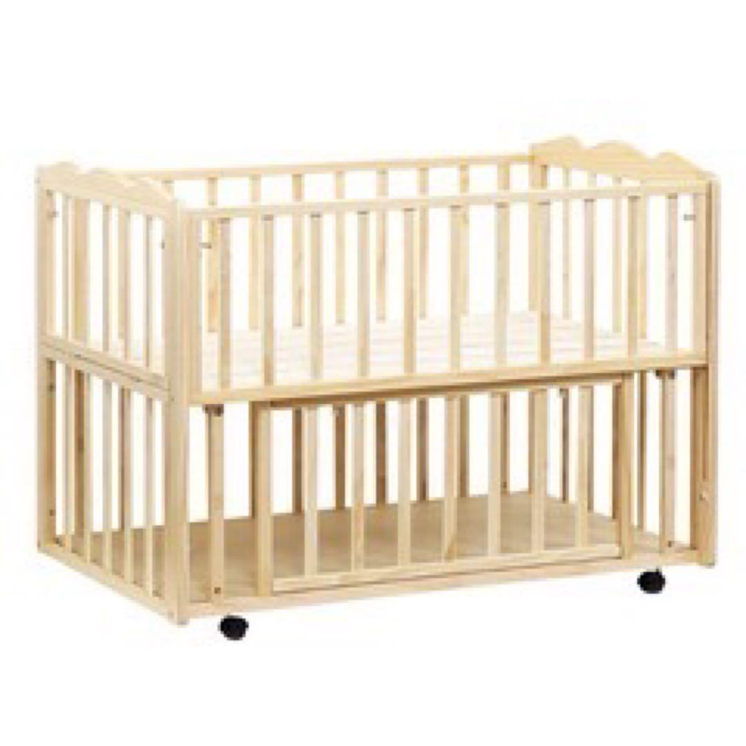大和屋 yamatoya furaru フラルWオープンすのこベビーベッド - メルカリ