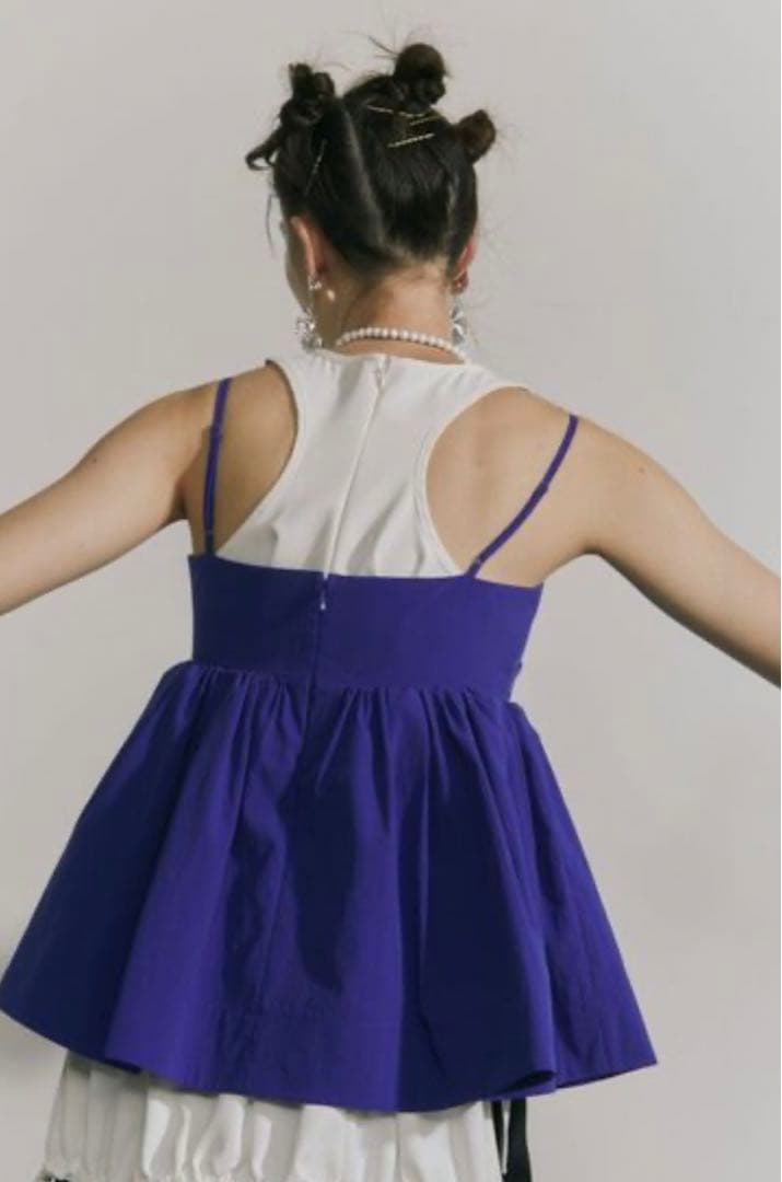 ★a★《新品未使用》UN3D シャツギャザーキャミソール