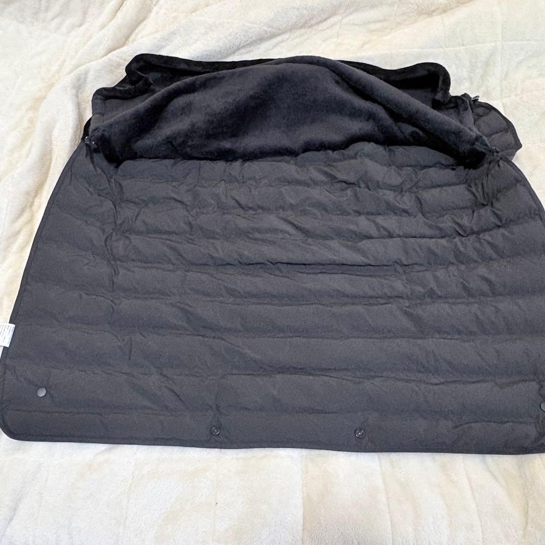 美品] AIRBUGGY マルチライトケープ ジェットブラック 防寒ケープ