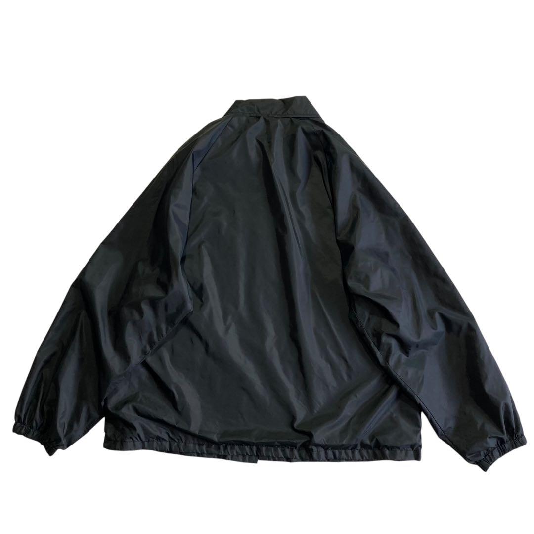 90s USA製 Cardinal ナイロン コーチジャケット XL 黒 無地 - メルカリ
