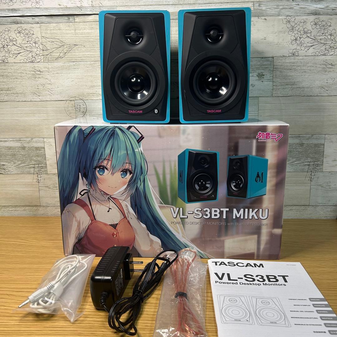 【色褪せあり】 TASCAM VL-S3BT MIKU デスクトップモニター 初音ミクモデル『VL-S3BT MIKU』ならびに鏡音リン・レンモデル『VL