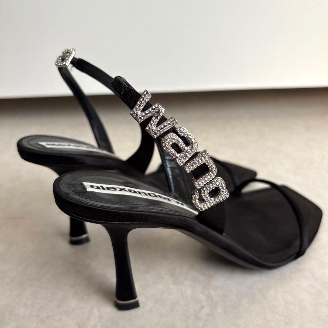 ミ*ン様 【美品】Alexander Wang ブラック サンダル 38 - メルカリ